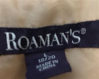  ROAMAN'S woman's size L puffy coat