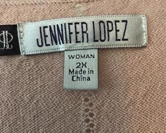 Jennifer Lopez woman's size 2X knit blouse