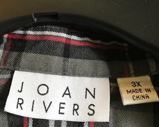 Joan Rivers woman's size 3X plaid blouse