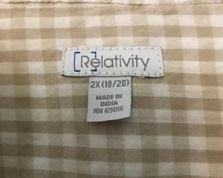 Relativity woman's size 2X blouse