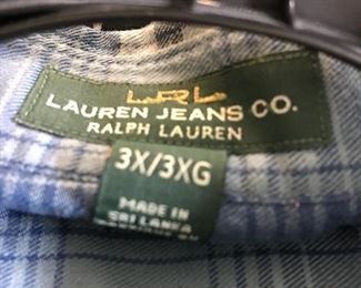 Lauren Jeans Co. Ralph Lauren woman's 3X flannel shirt