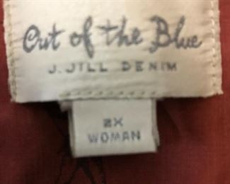 Out of the Blue J. Jill Denim woman's 2X Denim Jean Jacket