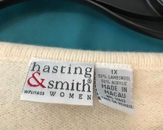hasting  & smith woman's 1X sweater