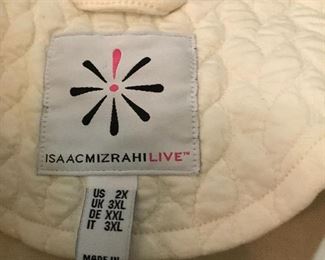 Isaac Mizrahi Live Size 2X woman's quilted jacket