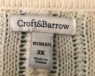 Croft & Barrow woman's size 3X knit top