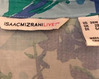 Isaac Mizrahi Live woman's size 24W floral top