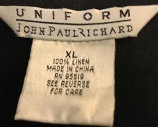 Uniform John Paul Richard woman's size 1XL Linen Top