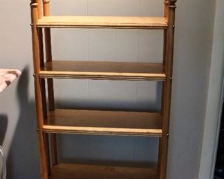 Small antique maple book shelf