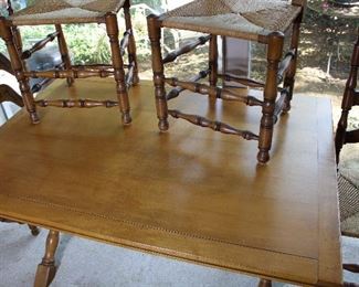 Lovely large modern trestle table or desk