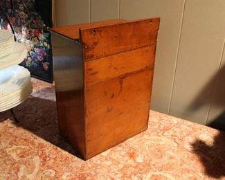 Antique spice cabinet, back view