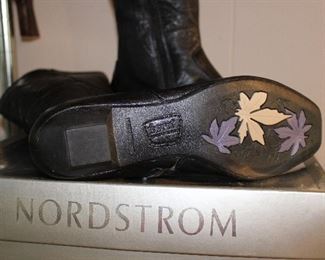 Born tall black leather boots size 7 1/2