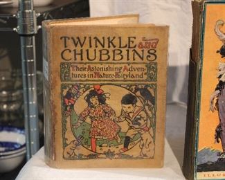 First Edition (only edition) ofTwinkle and Chubbins by L. Frank Baum/pseudonym Laura Bancroft, cover detached.  One of the most rare of the L. Frank Baum books.