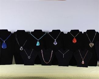 Pendants, Pendants, Everywhere! Over 80 contemporary necklaces and pendants in sterling silver and gemstones, several Bali style!  Christmas is coming! 
