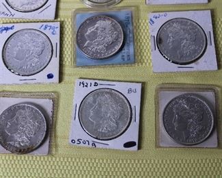 Details of the Morgan Silver Dollars