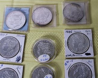 Details of the Morgan Silver Dollars