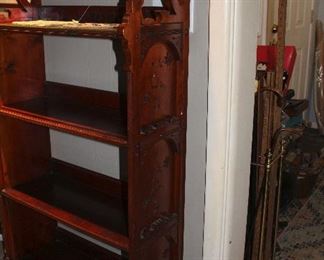 Superb example of an Eastlake Style spoon carved bookcase!  Check out the sides!