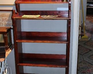 Superb example of an Eastlake Style spoon carved bookcase!  Check out the next photo!