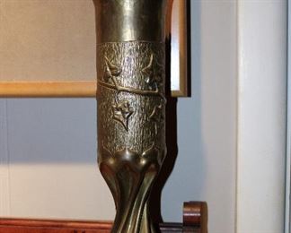 Lovely trench art vase - made from a brass shell casing during WWI, hence the name trench art