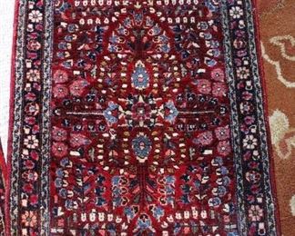 2' by 3' Sarouk Persian rugs, semi-antique!