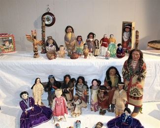 Skookum dolls and Native American dolls