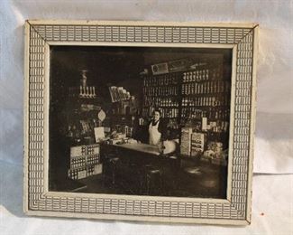 Muskegon Heights grocery store/deli interior c. 1915