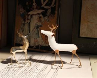 Antique German blown glass reindeer -- We just dug out the Christmas -- tubs and tubs and tubs of it!  Antique/Vintage/Modern!