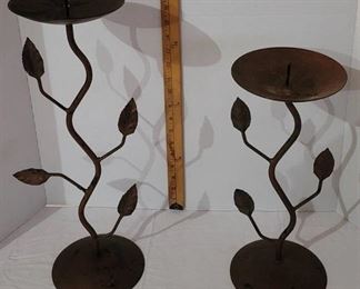 Set Of Metal Candle Holders