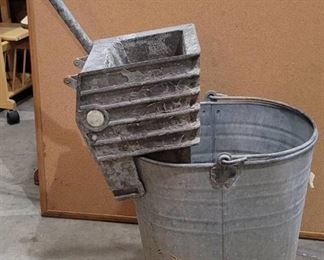 Large Metal Mop Bucket