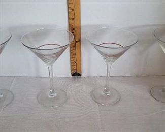 4 Martini  Glasses