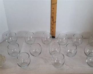16 Small Clear Glass/ Tea-Light Candle Holder