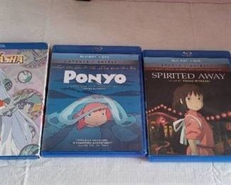 (3) blue ray anime movies
