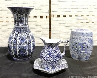 Gorgeous Blue and White Ceramic Lot