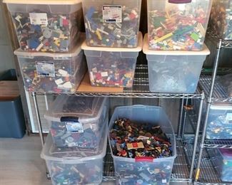 More lego bins you can dig through at 8.00 per pound. So many parts, from City, Star wars, Friends, all series. 