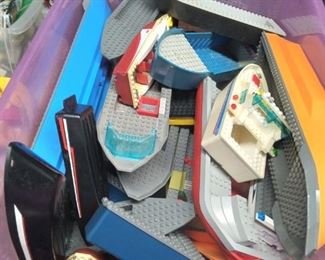 Lego boats, bin full. 