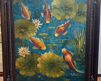 Koi Oil on Canvas  26” x 30” 
$375 