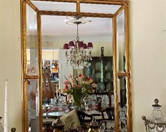 33” x 59” Gold Leaf 
Beautiful Heavy Venetian Gilt Wood Mirror 
$675