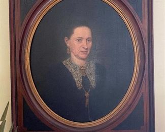 Antique Original 19th c. Oil on Canvas Portrait 32 x 35” 
$375
