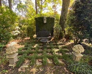 Large Cement Planters and Garden Accents