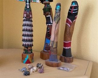 Kachinas are all being sold as a collection