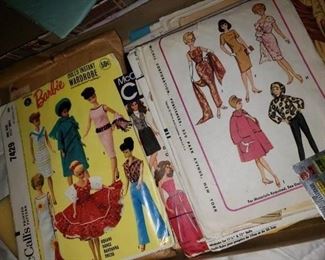 Patterns and other sewing items...Lots of sewing supplies. 