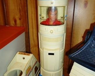 Six Million Dollar Man in Space Capsule.