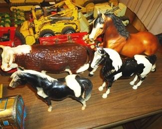 vintage horses and trucks