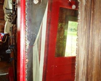 Antique chipped edge mirror