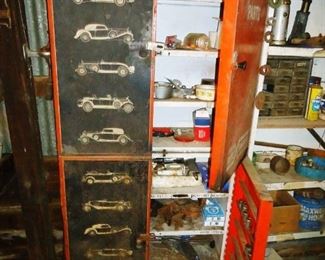 metal car part cabinets