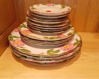 Pink Franciscan dishes