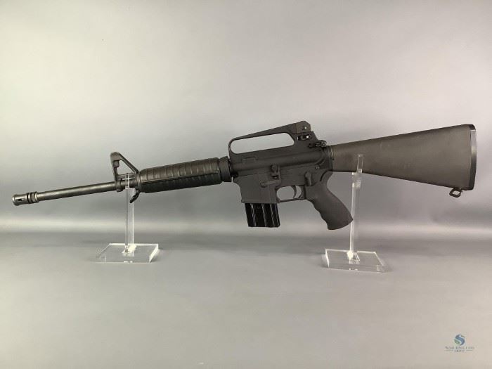 Bushmaster XM-15 E-2S AR-15 Rifle
Comes with One (1) C Products 10 Rnd Mag. Has 16" Barrel. Carrying Handle. Rubberized Grip. 5.56 Nato/.223. Adjustable Rear Peephole Sights. Shipping to Licensed FFL Dealers only.
Notes Good used condition.
Shipping (Yes or No) Yes - To licensed firearms dealers only. 
Location GS
FFL# 2021-063
We do not test used firearms. We highly recommend having the firearm inspected by a qualified professional before use.