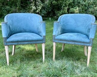 Pair Of Custom Barrel Chairs (set 1 Of 2)
Lot #: 2