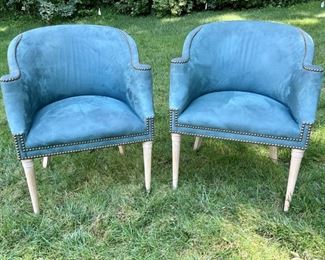 Pair Of Custom Barrel Chairs (set 2 Of 2)
Lot #: 6