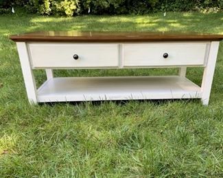 Country Casual Two Drawer Coffee Table
Lot #: 28