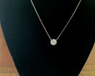 14 K Filled Crystal Drop Necklace
Lot #: 51